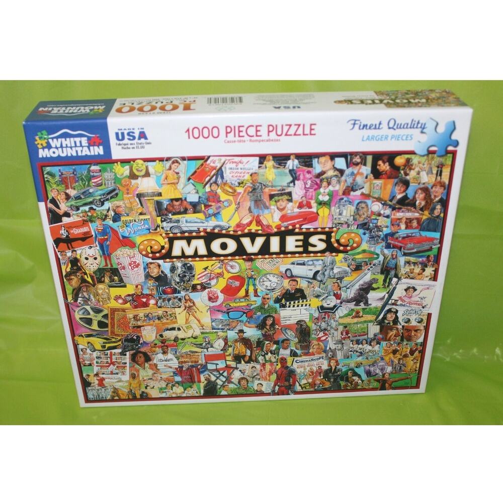 White Mountain 1000 Piece Jigsaw Puzzle Movies 1338 Complete With Poster 24 x 30